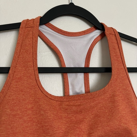 Fleo Nora Sports Bra Orange/Burnt Orange Size Small Medium Support T Back Active - Picture 3 of 8